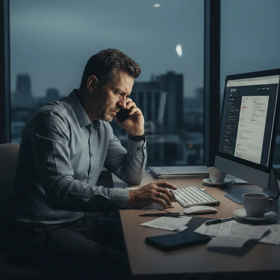 Wykonawca znika po wdrożeniu strony hotelowej