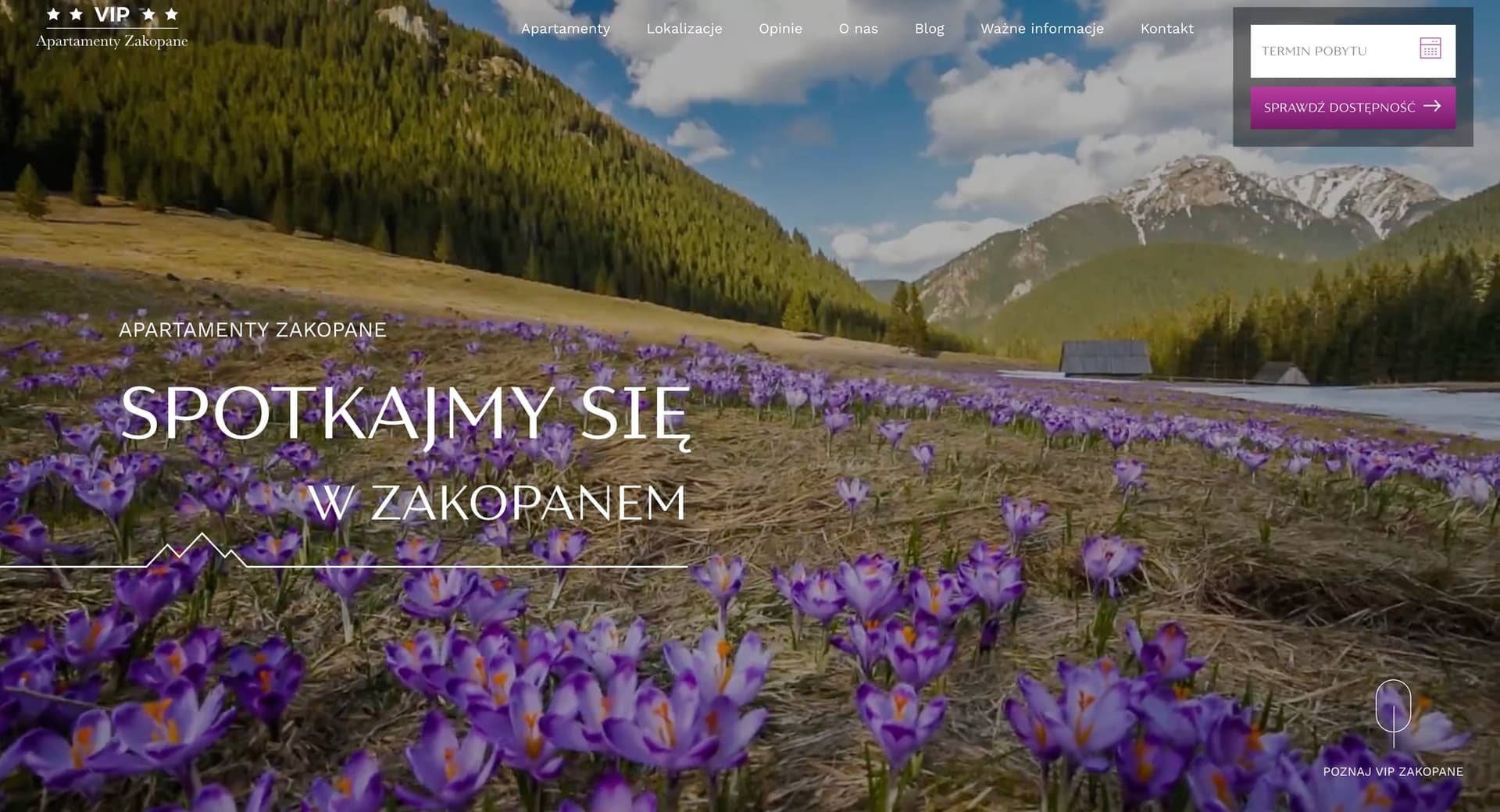 Strona główna VIP Zakopane z luksusowymi apartamentami w centrum Zakopanego